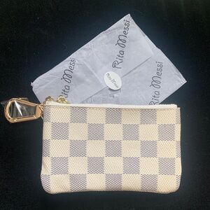 Rita Messi Checkered Coin Wallet